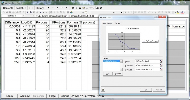 SuperMemo: An Excel spreadsheet being edited inside SuperMemo via OLE in-place activation