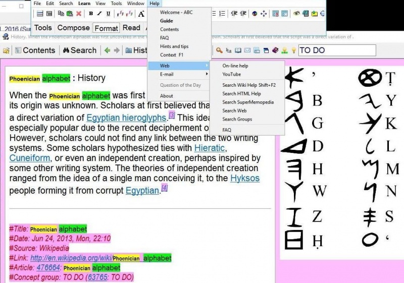 SuperMemo: Help : Web submenu that you can use to get more help on SuperMemo on the web